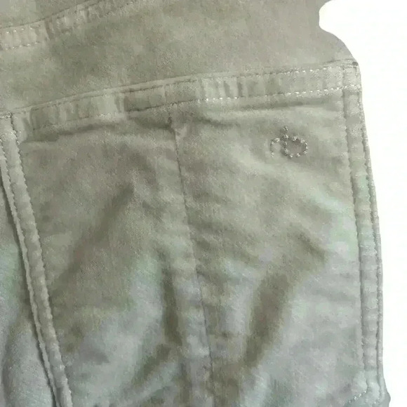 RAG & BONE HIGH RISE VELVET SKINNY JEAN ANT WHITE BONE SIZE 25 - Picture 4 of 8